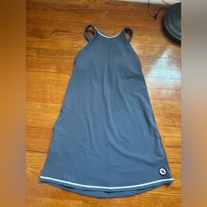 Vuori Volley Tennis Dress Women’s Sz S Azure Padded Shelf Bra Activewear VW604
